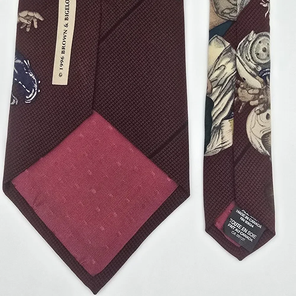 Vintage 1996 Brown & Bigelow Tie Necktie Norman Rockwell Football All Silk